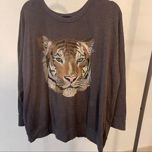 Torrid Tiger Sweatshirt with Embodied Details
